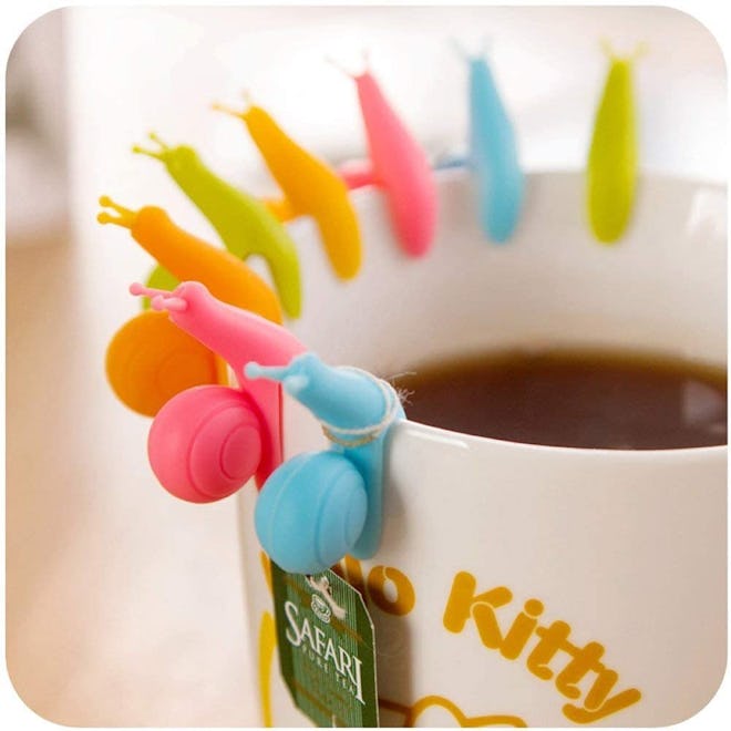 Snail Shape Silicone Tea Bag Holder (10 Pieces)