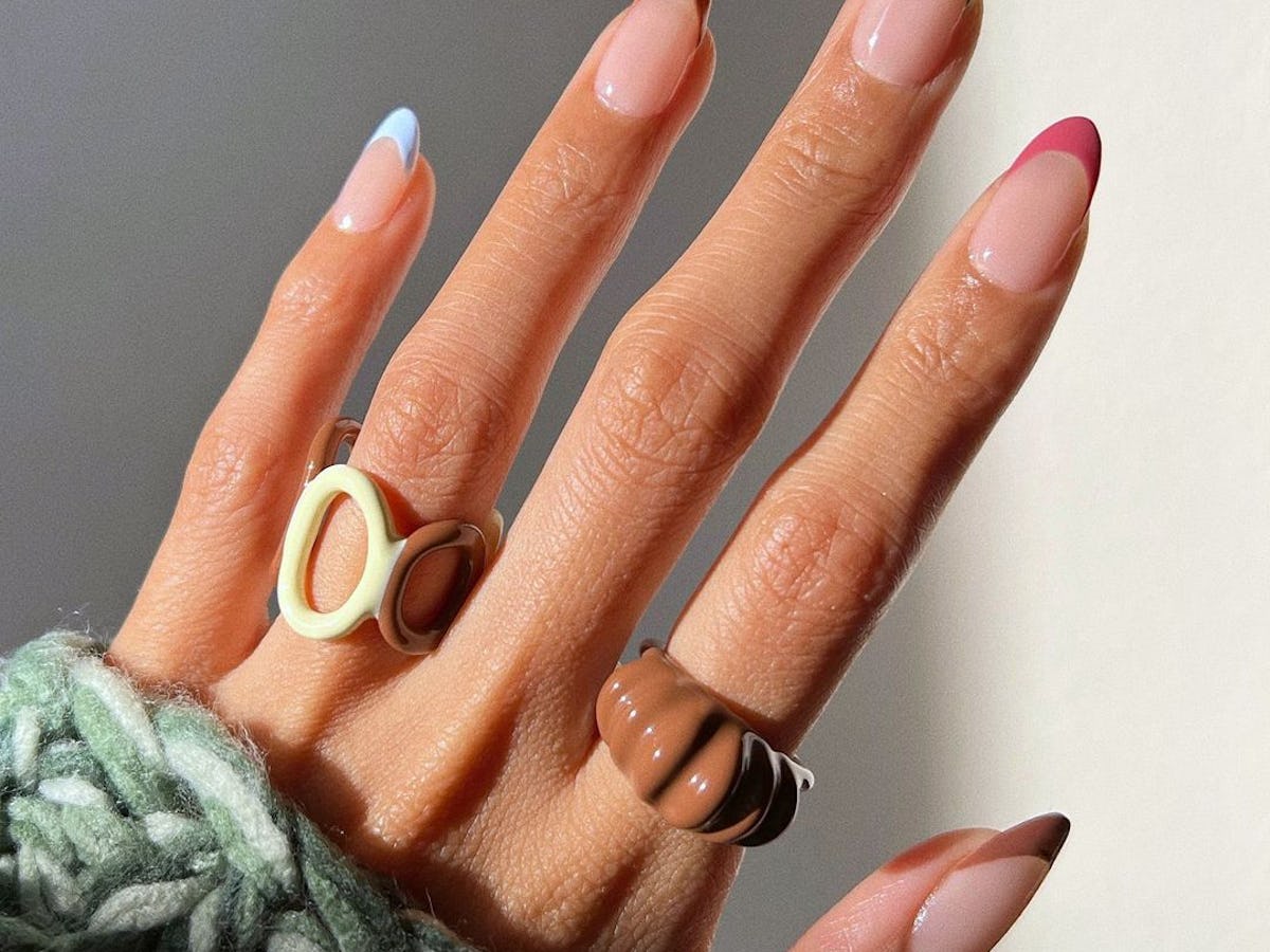 Vibrant French Tip Nail Lookbook
