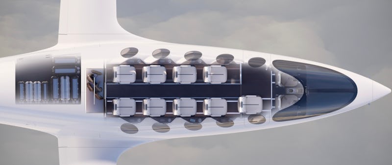 A cabin rendering of Eviation's electric Alice plane.