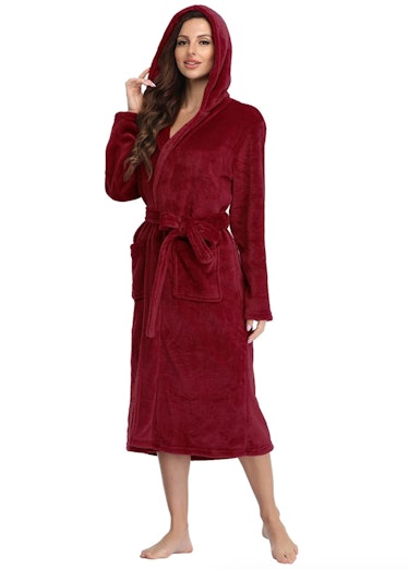 RONGTAI Womens Long Robes Plush Fleece 