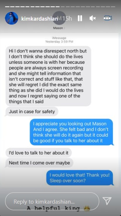 Mason Disick regrets going live.