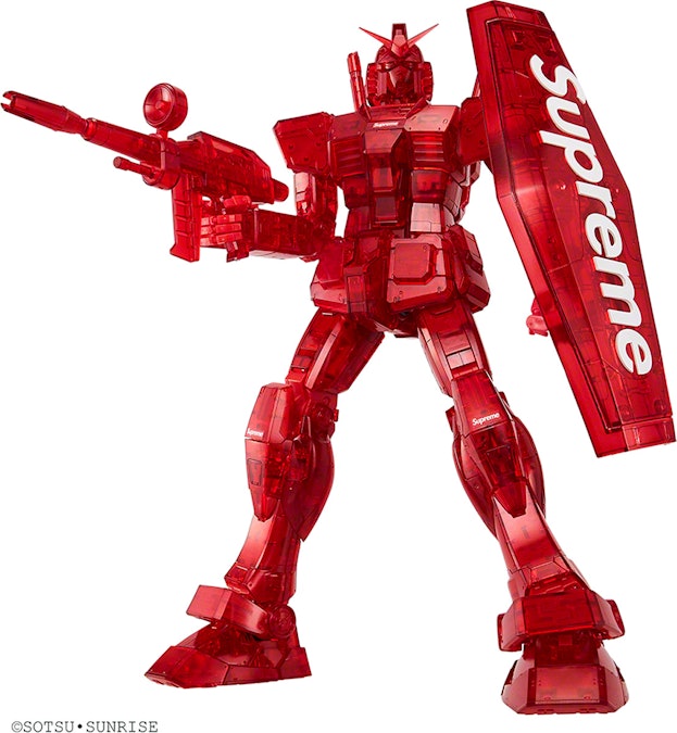 Supreme taps into anime with a Gundam 1/100 model kit for you to build
