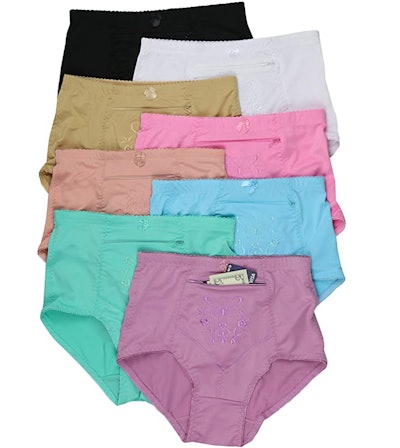 ToBeInStyle High-Waisted Briefs With Pockets (6 Pairs)