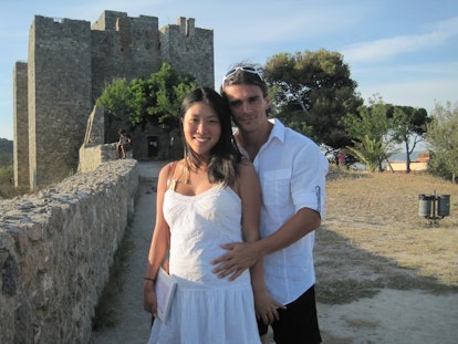 Kathy Lee and her husband in Tuscany