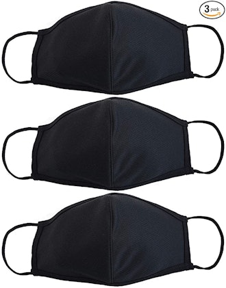 EnerPlex 3-Ply Reusable Black Face Mask (3-Pack) 