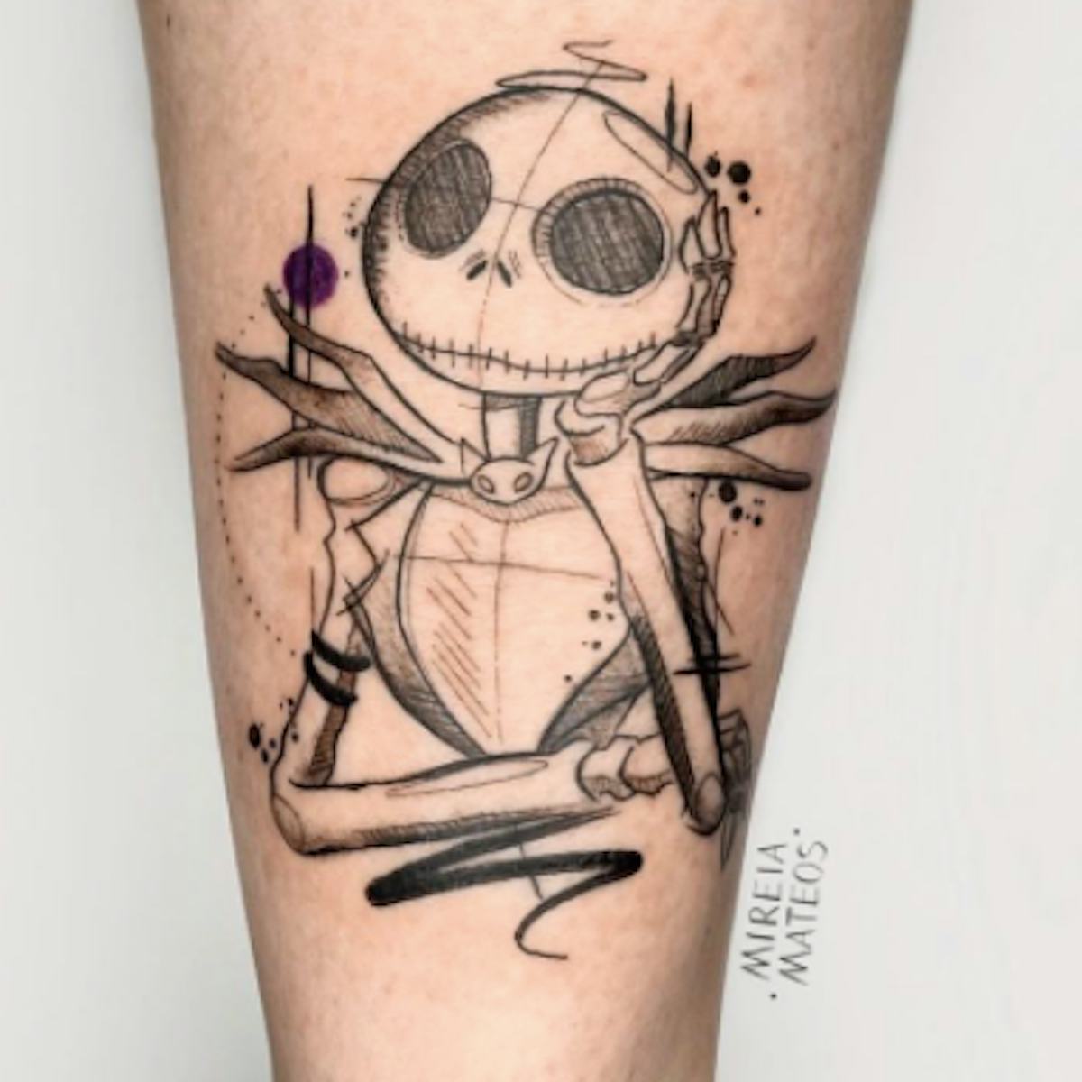 Jack Skellington and Oogie Boogie Tattoo Combo