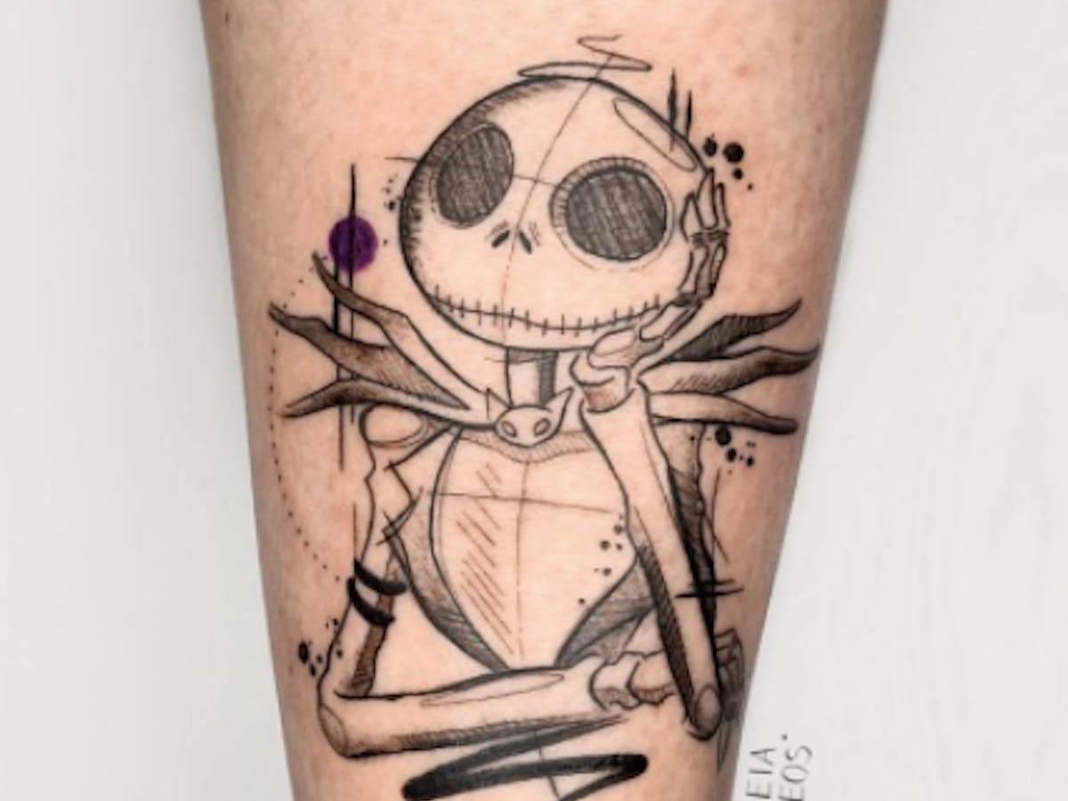 Jack Skellington and Zero Tattoo Ideas