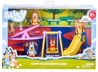 This Bluey park-themed playset is a great holiday gift for kids.