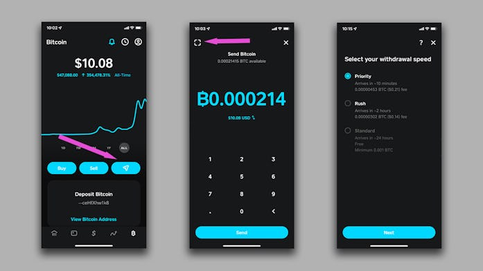 How to transfer Bitcoin between Cash App and other wallets