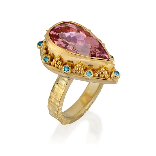 Ring With Morganite and Diamonds