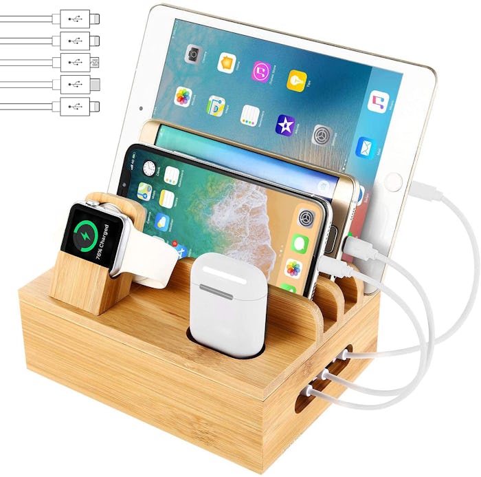 NexGadget Bamboo Charging Station 