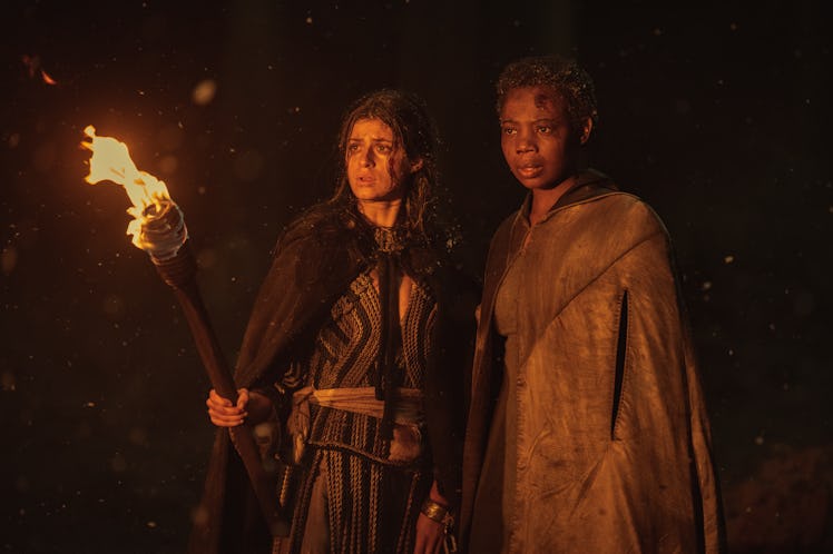 Anya Chalotra as Yennefer of Vengerberg, Mimî M. Khayisa as Fringilla Vigo in The Witcher Season 2