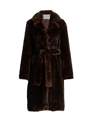 Sandy Liang Sienna Faux Fur Teddy Coat 