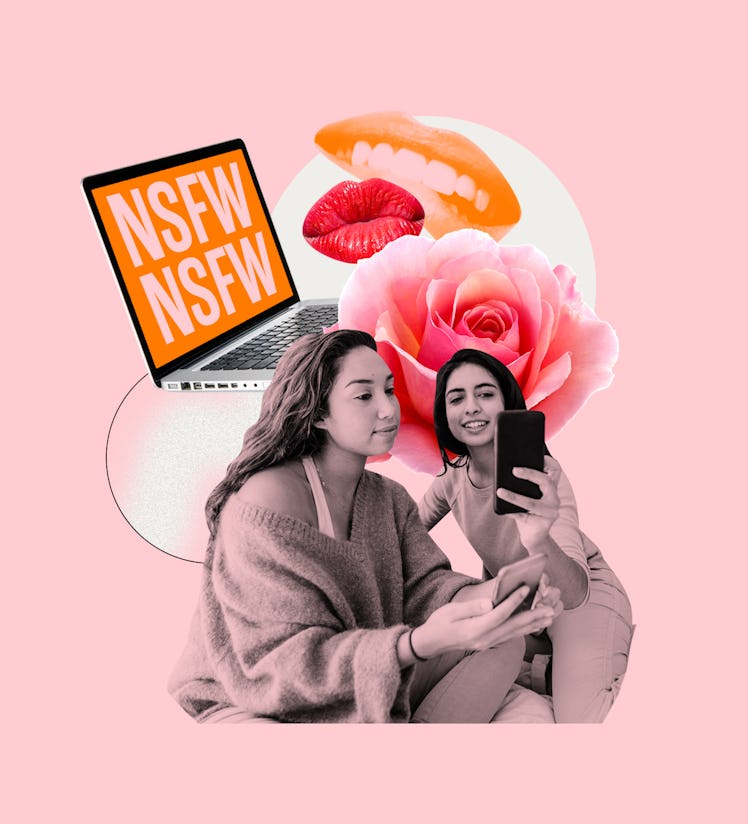 Friends watching porn together to build confidence around sex and sexuality.