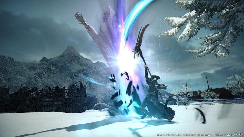 Screenshot of Reaper from Final Fantasy XIV: Endwalker