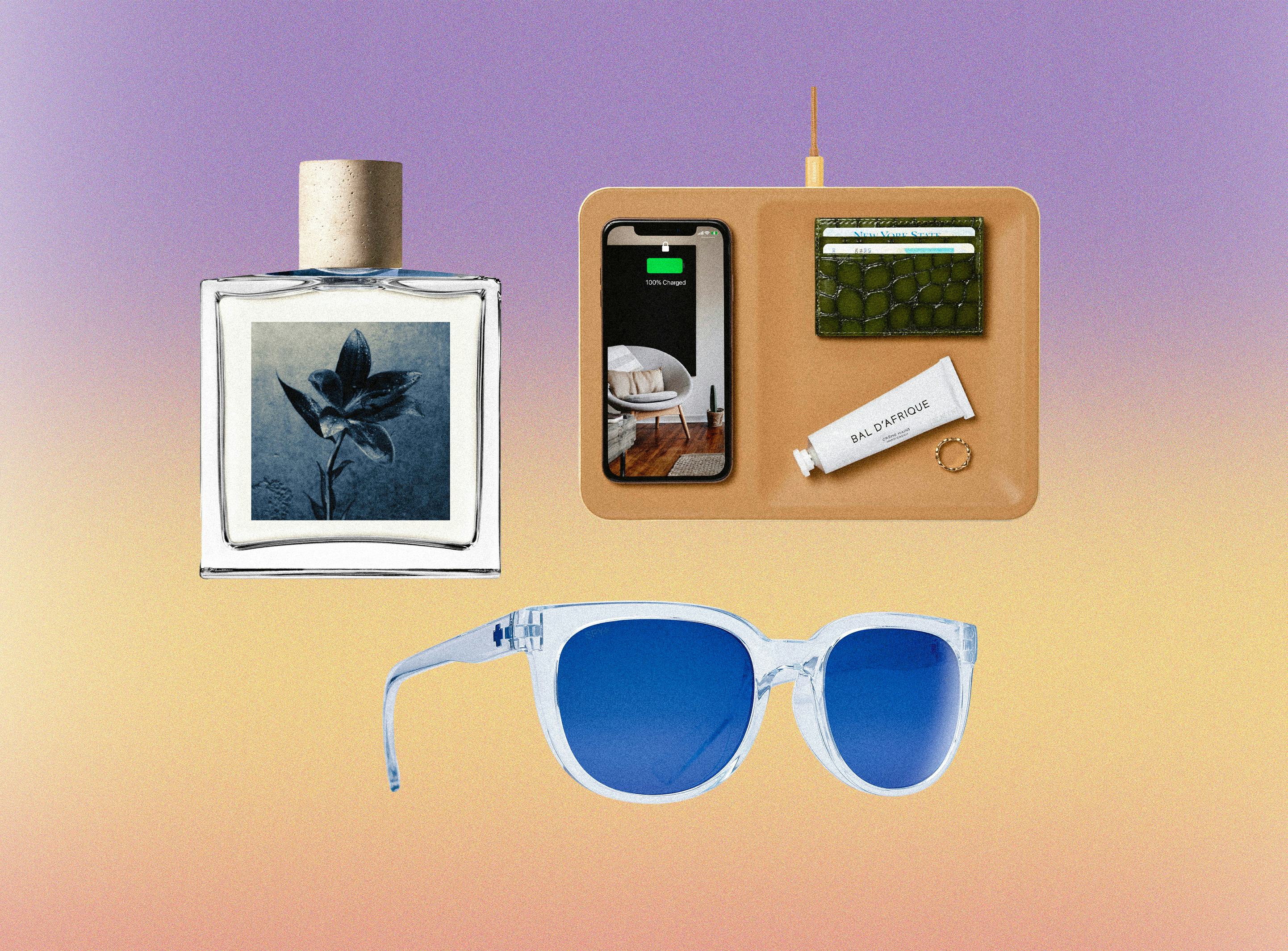 The BEWILDER Sky optic sunglasses, AllSaints Concrete Rain fragrance, and the Catch: 3 Classics orga...