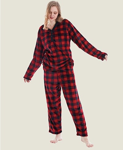 MissShorthair Warm Fleece Pajamas Set