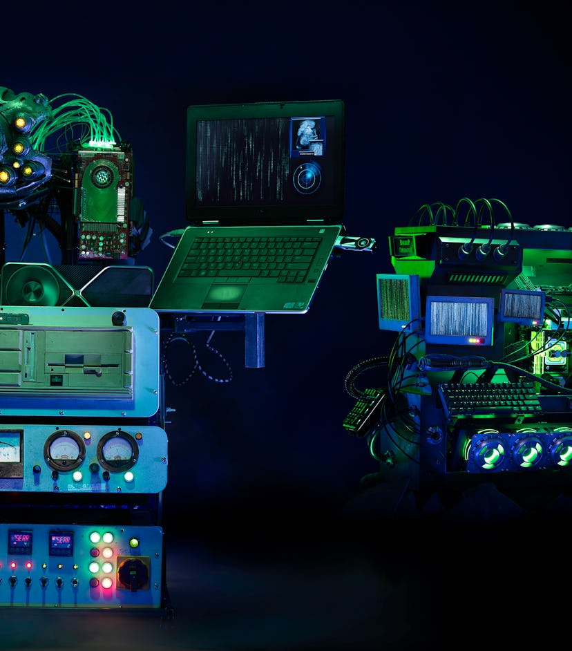 The Matrix Resurrections-themed custom PCs from Nvidia's and Warner Bros. giveaway.