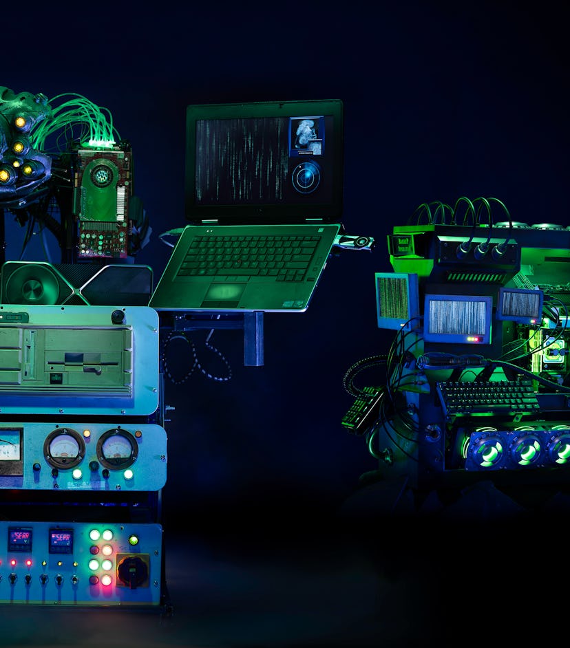The Matrix Resurrections-themed custom PCs from Nvidia's and Warner Bros. giveaway. 