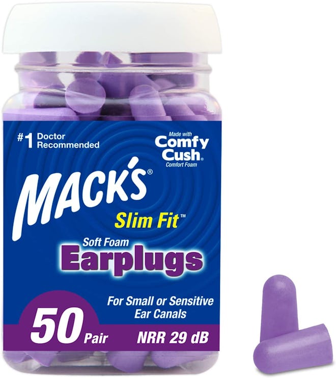 Mack's Slim Fit Soft Foam Earplugs (50 Pairs)