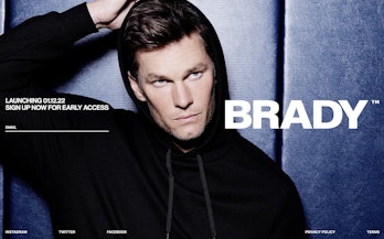Brady brand by Tom Brady website