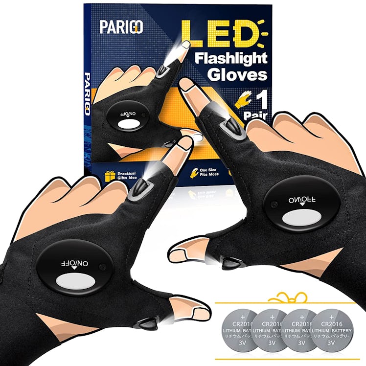 PARIGO LED Flashlight Gloves (1 Pair)