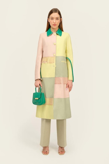Dama Trench Pastel with Fringes Mietis