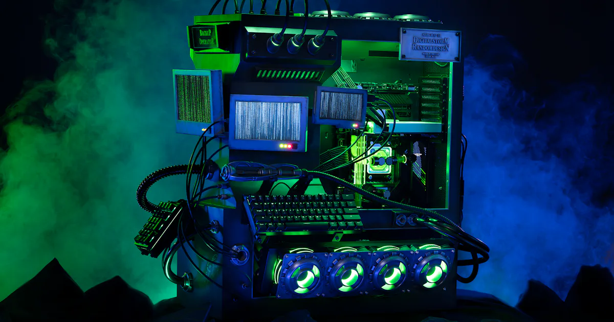Nvidia's Matrix-themed computers are God tier level cyberpunk