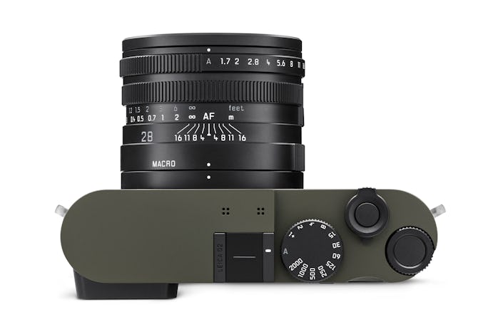 Top view of Leica's Q2 Reporter with kevlar