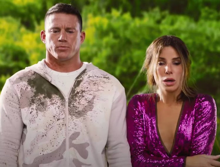 Channing Tatum and Sandra Bullock in The Lost City film.