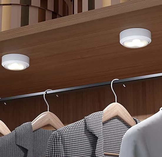 Brilliant Evolution Ultra-Thin Wireless LED Puck (2-Pack)