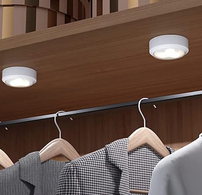 Brilliant Evolution Ultra-Thin Wireless LED Puck (2-Pack)