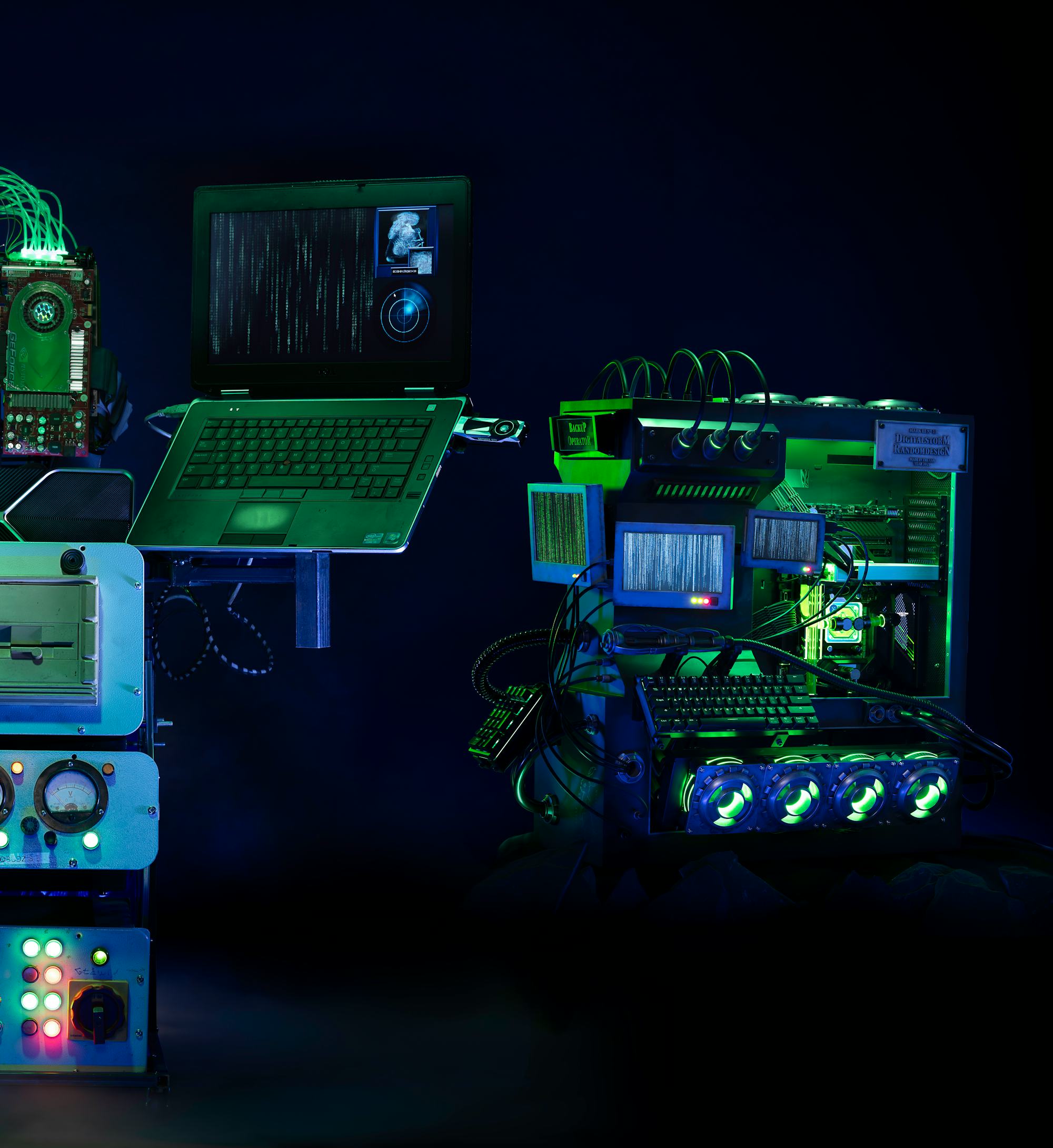 Nvidia's Matrix-themed computers are God tier level cyberpunk