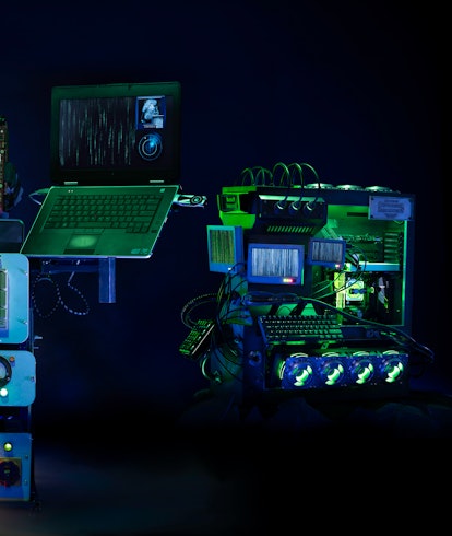 The Matrix Resurrections-themed custom PCs from Nvidia's and Warner Bros. giveaway. 