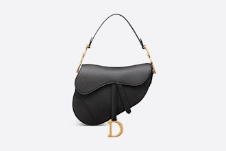 Dior's black Saddle Bag. 
