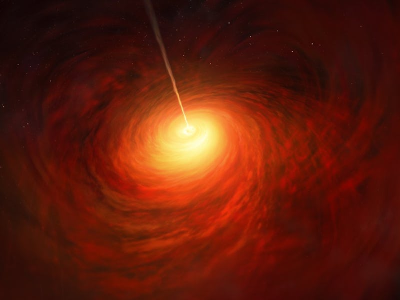 Artist’s impression of the Black Hole at the heart of M87