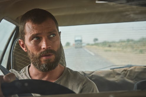 Jamie Dornan driving a car in The Tourist