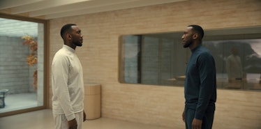 Mahershala Ali as Cameron and his clone, Jack, in Swan Song