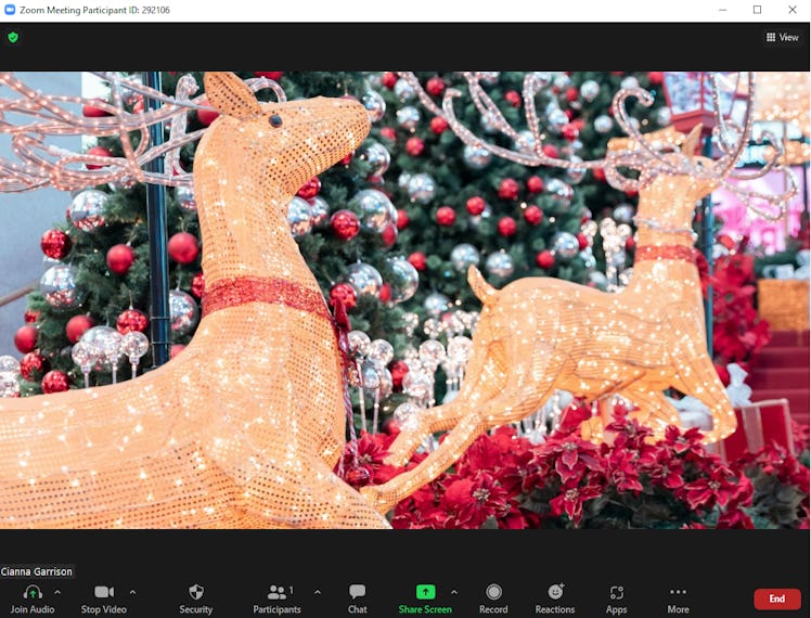 These Christmas tree Zoom backgrounds will liven up your call.