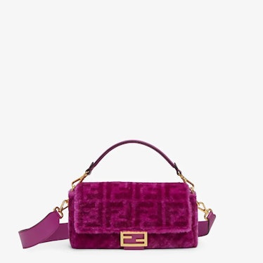 Fendi Purple Sheepskin Bag