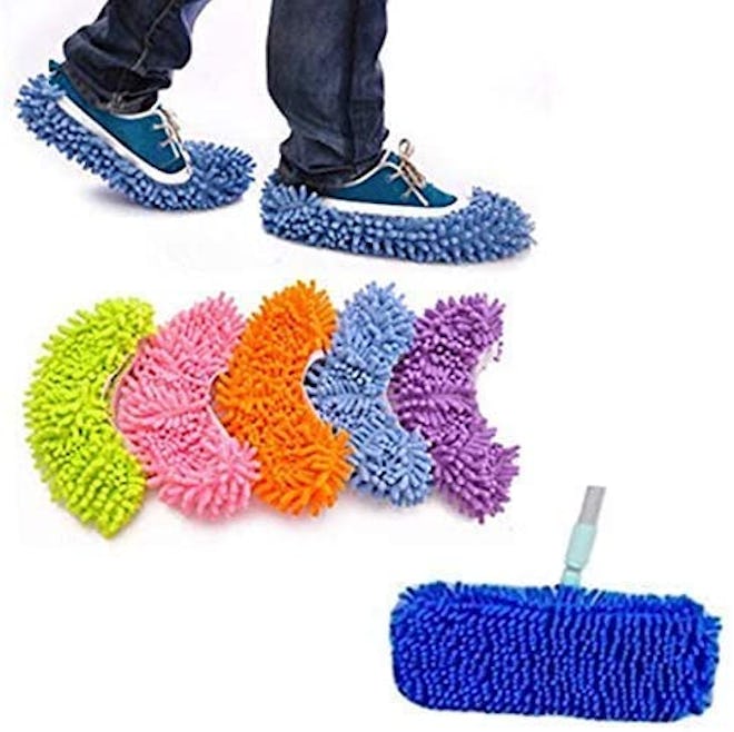 Yueiehe Multi-Function Dust Duster Mop Slippers Shoes Cover (10 Pieces) 