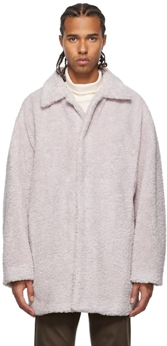 Amomento Sherpa Fleece Oversized Half Coat