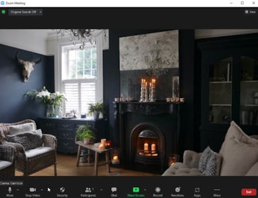 These fireplace Zoom backgrounds include pretty scenes.