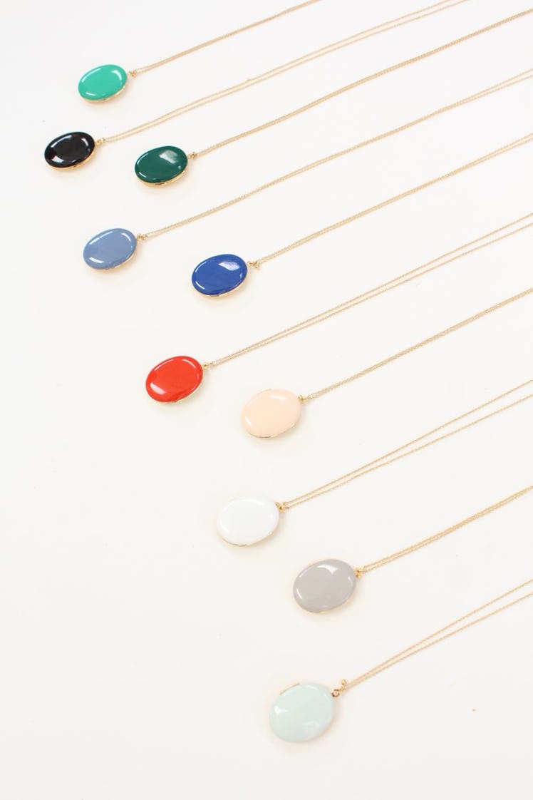 Enamel lockets by Beklina