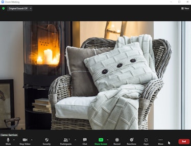 Enjoy these fireplace Zoom backgrounds on a chilly day.