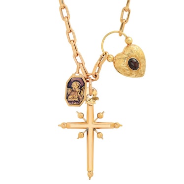 Cross and Lock Necklace by Colette