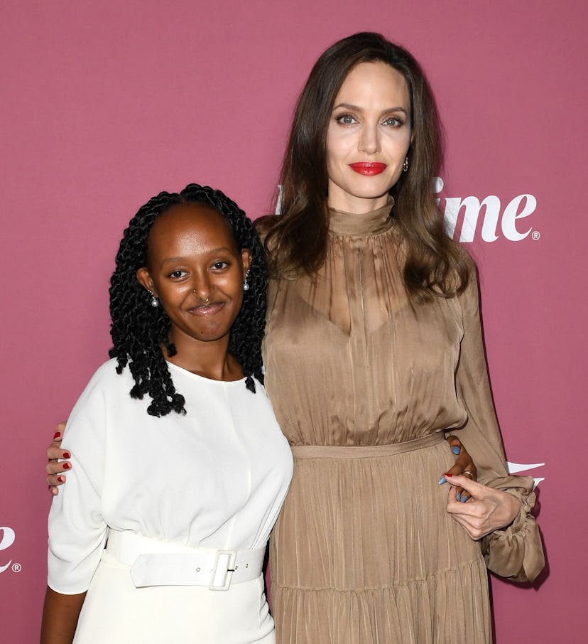 Zahara Jolie-Pitt and Angelina Jolie