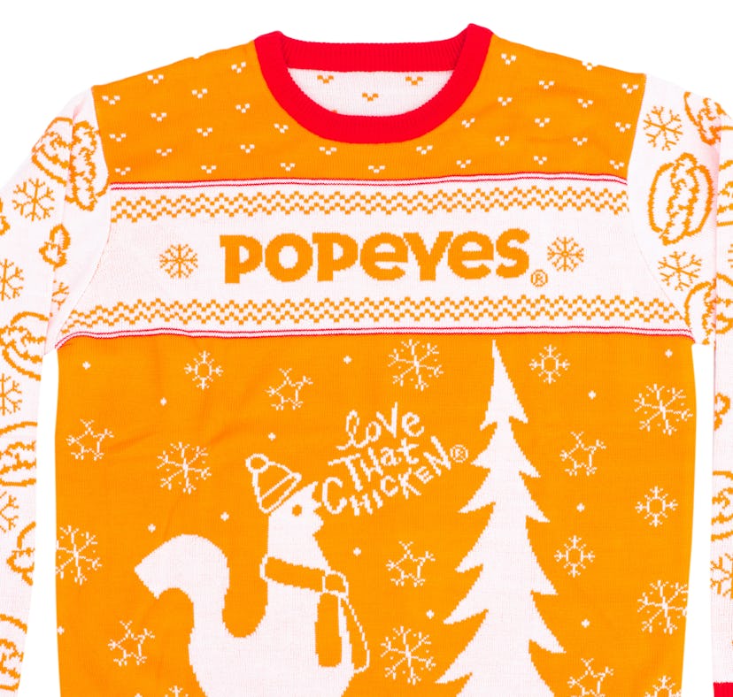 These ugly holiday sweaters for 2021 include options from Popeyes, Franzia, Taco Bell, and more.