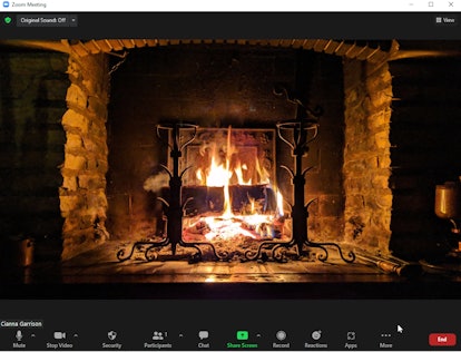 These fireplace Zoom backgrounds include the coziest vibes.