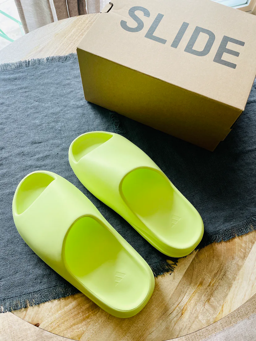 adidas gazelle silver green womens Adidas Yeezy Slides Pure First Release Kanye West (GZ5554) Men's Size   Solestage